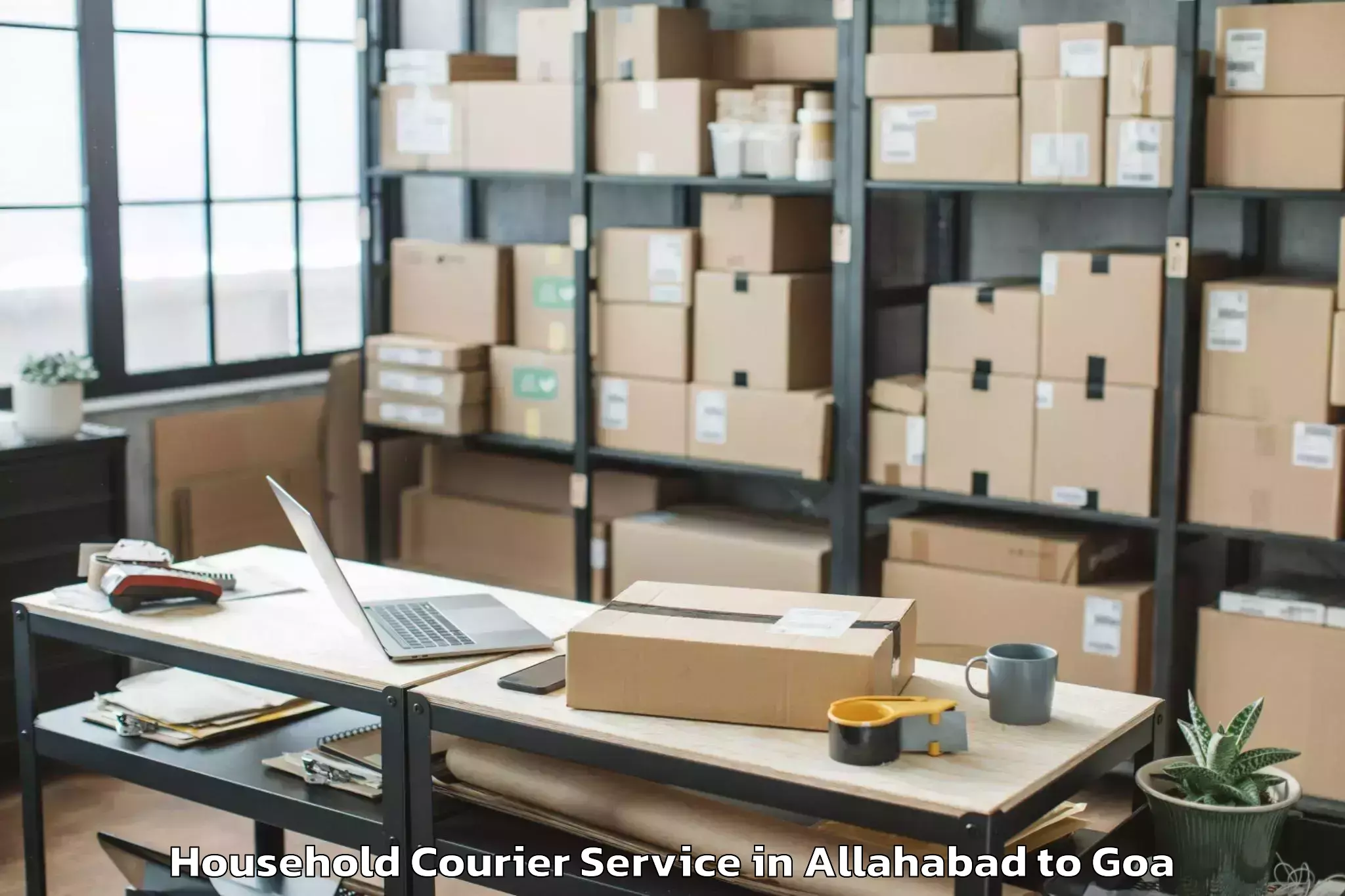 Easy Allahabad to Davorlim Household Courier Booking